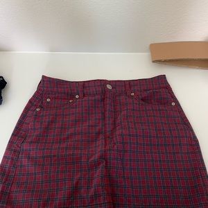 American eagle plaid mini skirt